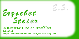 erzsebet steier business card